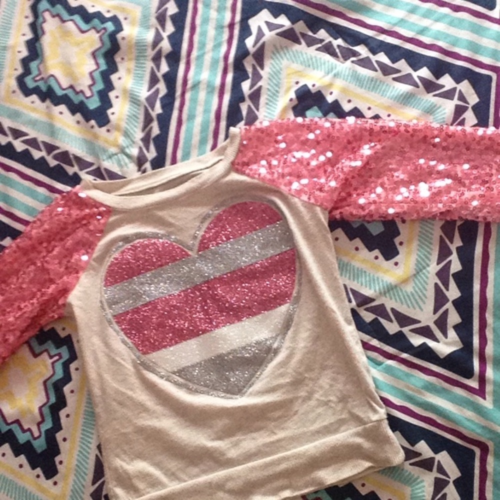 Sweater with glitter on it